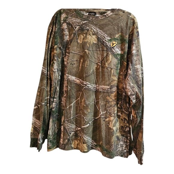 Scent Blocker Fused Mossy Oak Country Camo Long Sleeve Shirt Mens 3XL - Picture 1 of 5